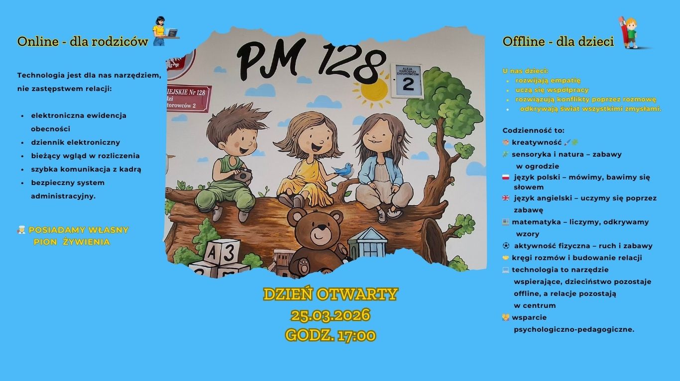 Plakat z informacją o dnaich otwartych